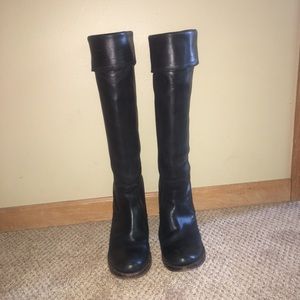 Women’s black Frye leather boots
